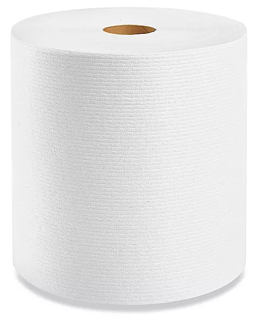PAPER TOWELS, HARDWOUND, KLEENEX ESSENTIAL PLUS, RECYCLED, 1-PLY, 600 FT/ROLL, 6 ROLLS/CT THUMBNAIL